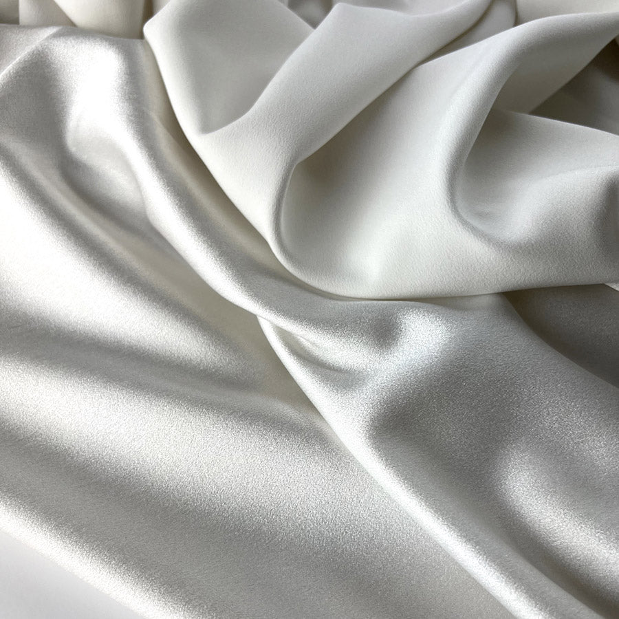 Remnant - Luxury Satin Backed Crepe - Ivory (1m)