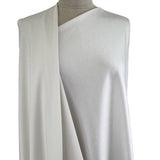 Remnant - Luxury Satin Backed Crepe - Ivory (1m)