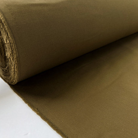 Maneuver Camel Polyester Cotton Woven Trouser Fabric Roll