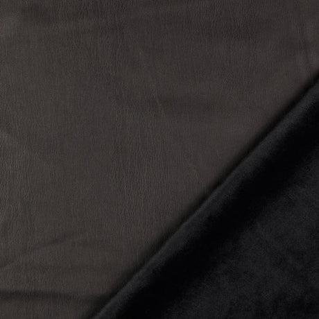 Marlow Fur Backed Synthetic Leather Black 2076205001 Fold