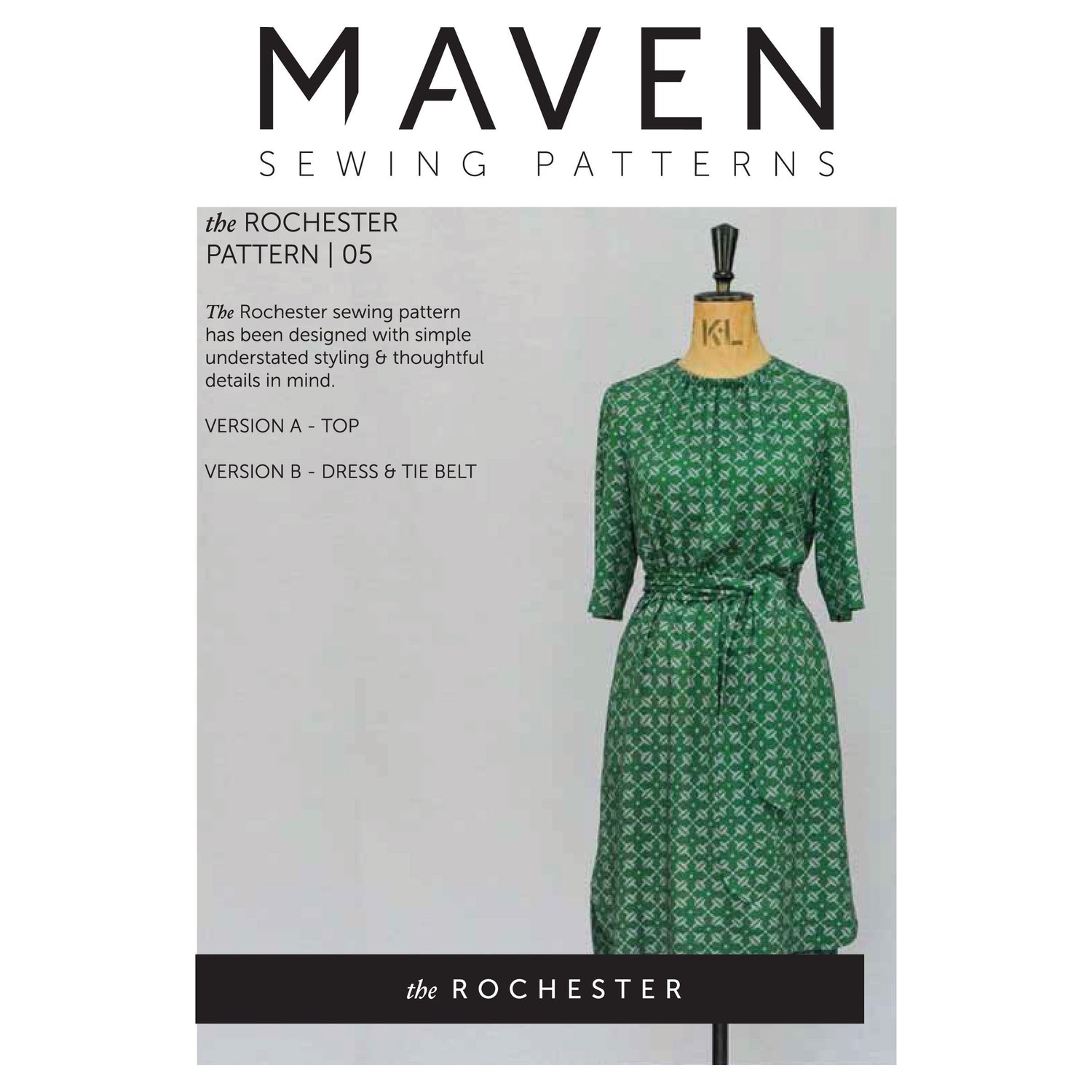 Maven - Rochester Dress & Top Pattern