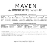 Maven - Rochester Dress & Top Pattern