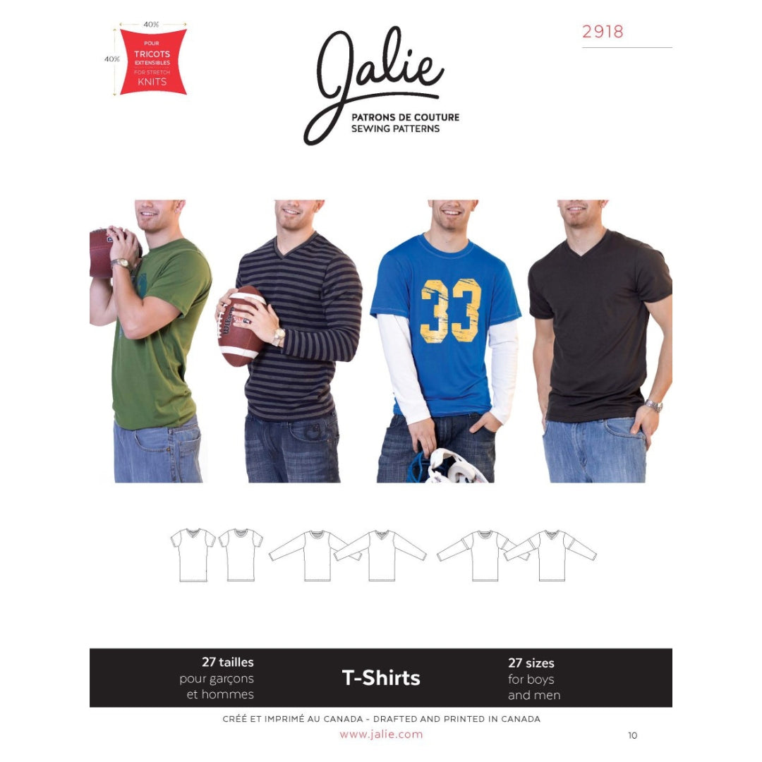 Jalie - Men's/Boys T Shirt Pattern
