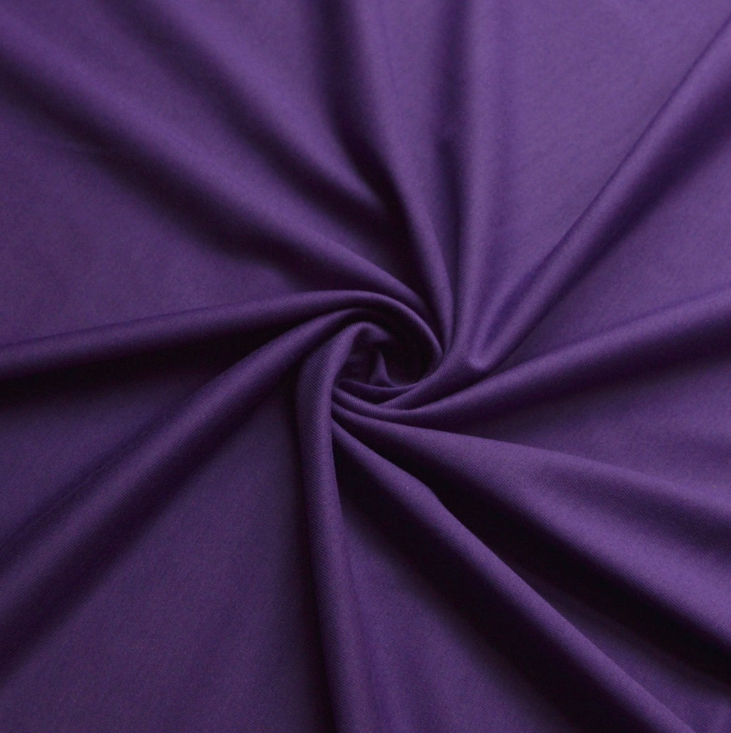 Mercerised Cotton Jersey - Purple Heart