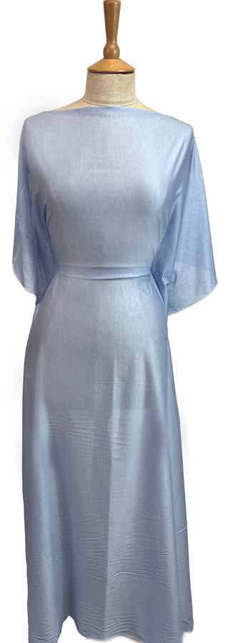 Mercerised Jersey Blue Cotton Dressmaking Fabric Mannequin