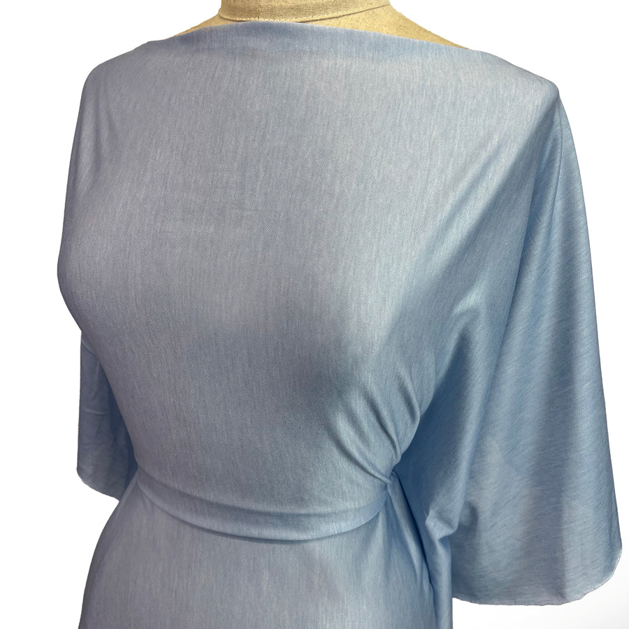 Mercerised Jersey Blue