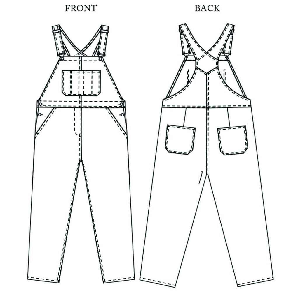 Merchant & Mills - Harlene Dungarees Pattern (UK 6-18)