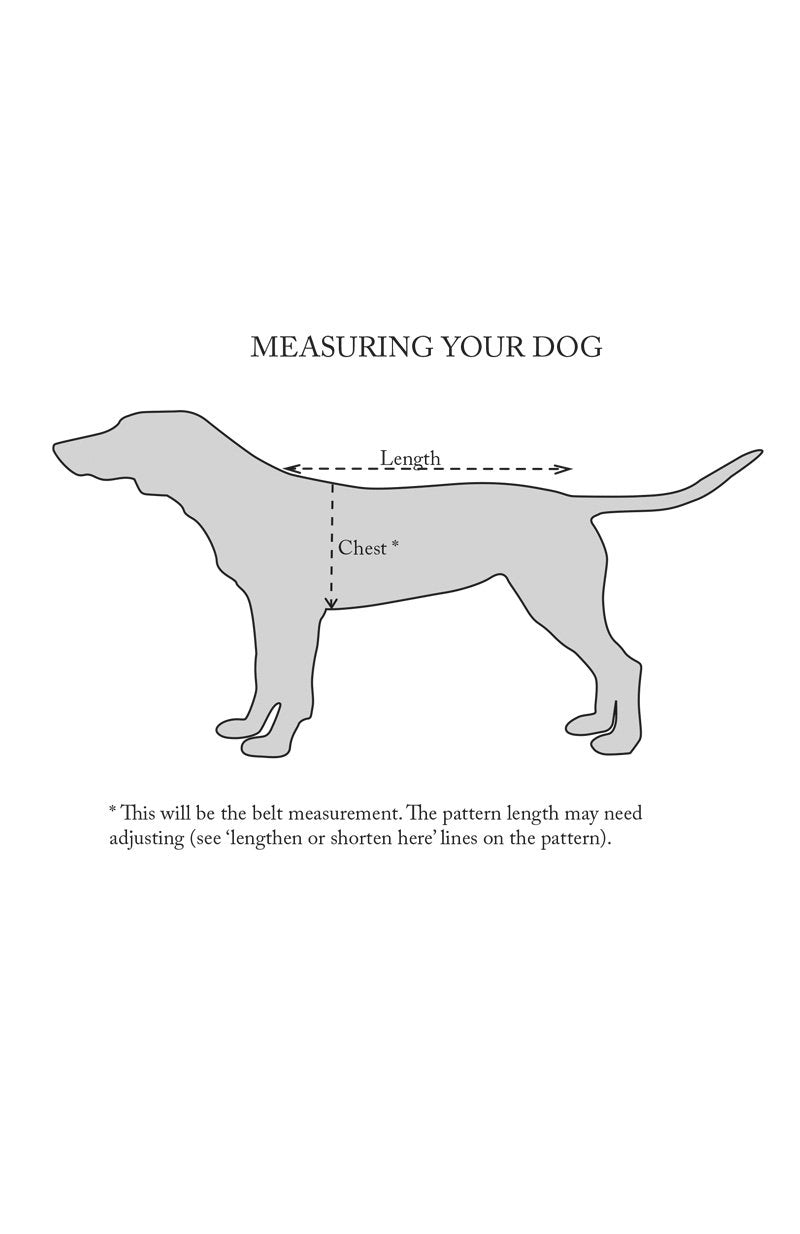 Merchant Mills The Barka Dog Coat Pattern Sketch2