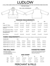 Merchant & Mills - Unisex Ludlow Top Pattern (UK XS-XXL)