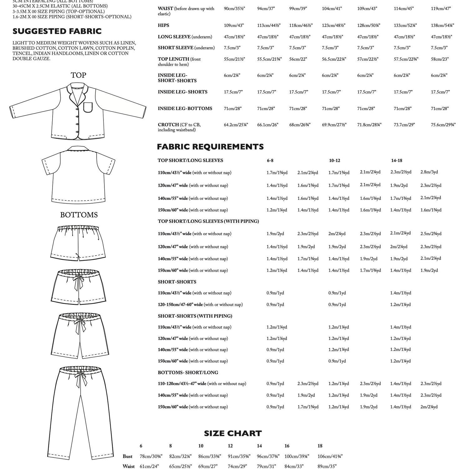 Merchant & Mills - Winnie Pyjamas Pattern (UK 6-18)