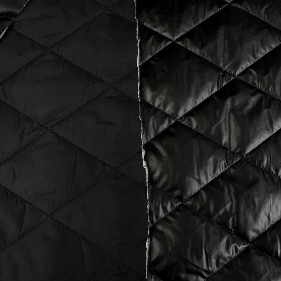 Metallic Marvel Black Shiny Polyester Quilted Black Coating Fabric Cu E48197Ec E60E 4Fdd 9B4B D36A14A6D261
