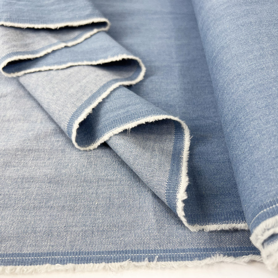 8oz Washed Denim - Pale Blue