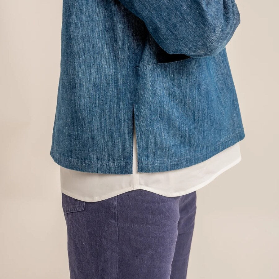 Monsterfabriken - Flora Collarless Overshirt Pattern