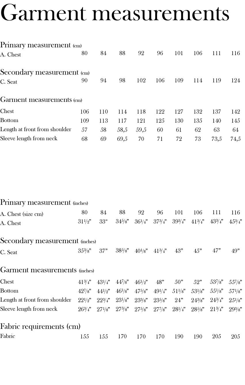 Monsterfabriken - Flora Collarless Overshirt Pattern
