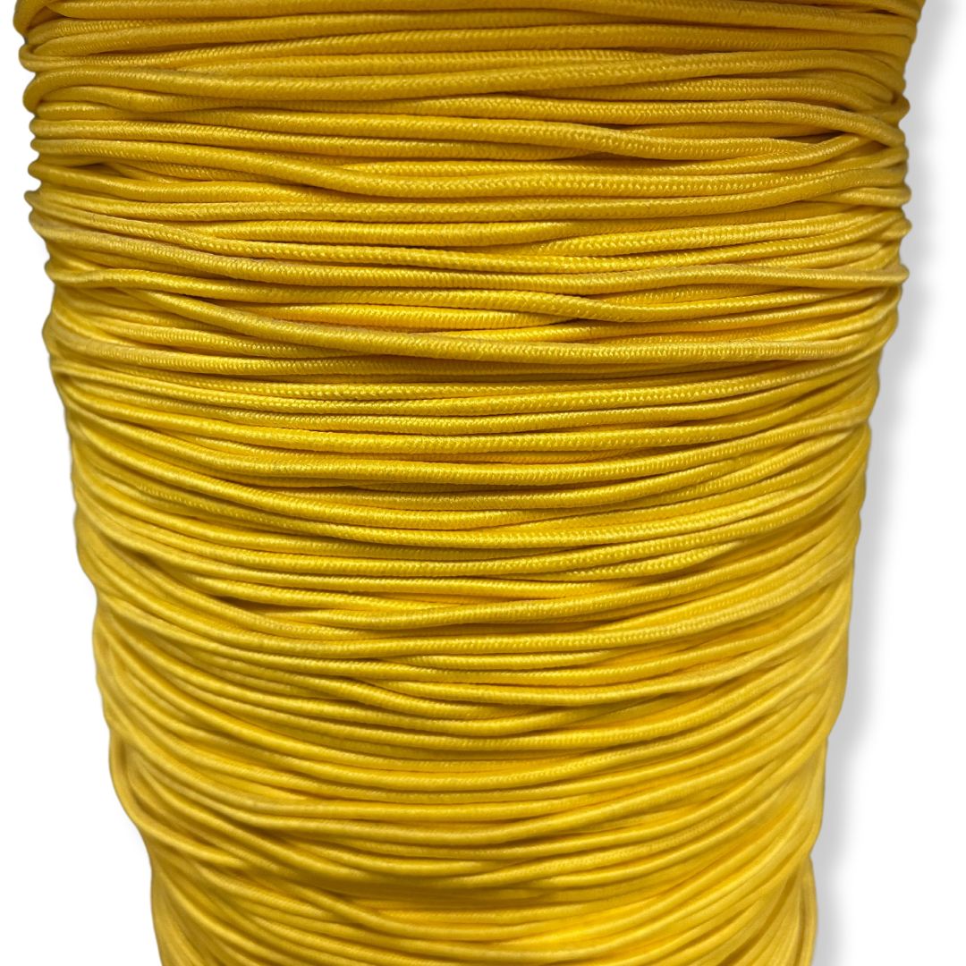 Elastic Round Cord - Mustard (1mm)