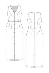 Named - Asteri Button Down Dress & Vest Pattern