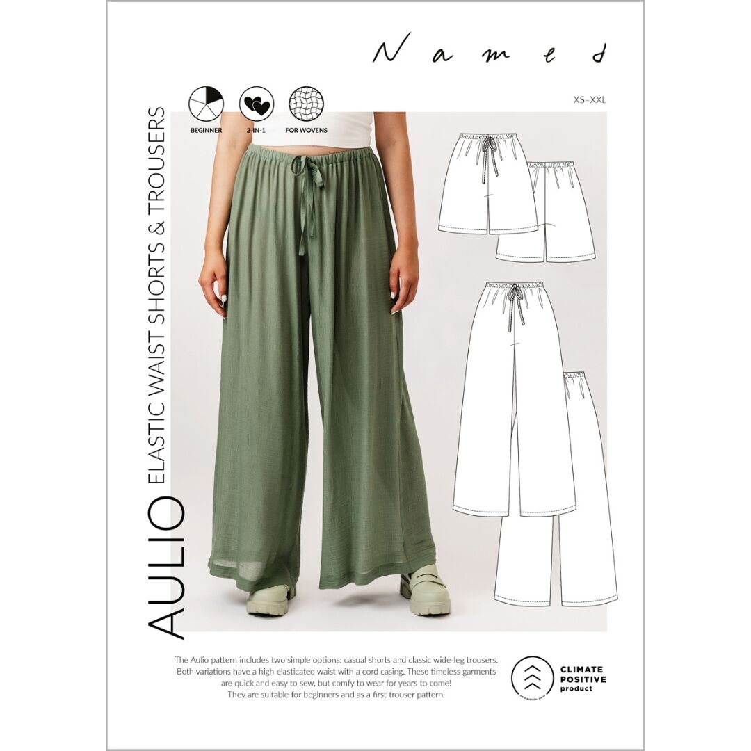 Named - Aulio Elastic Waist Shorts & Trousers Pattern
