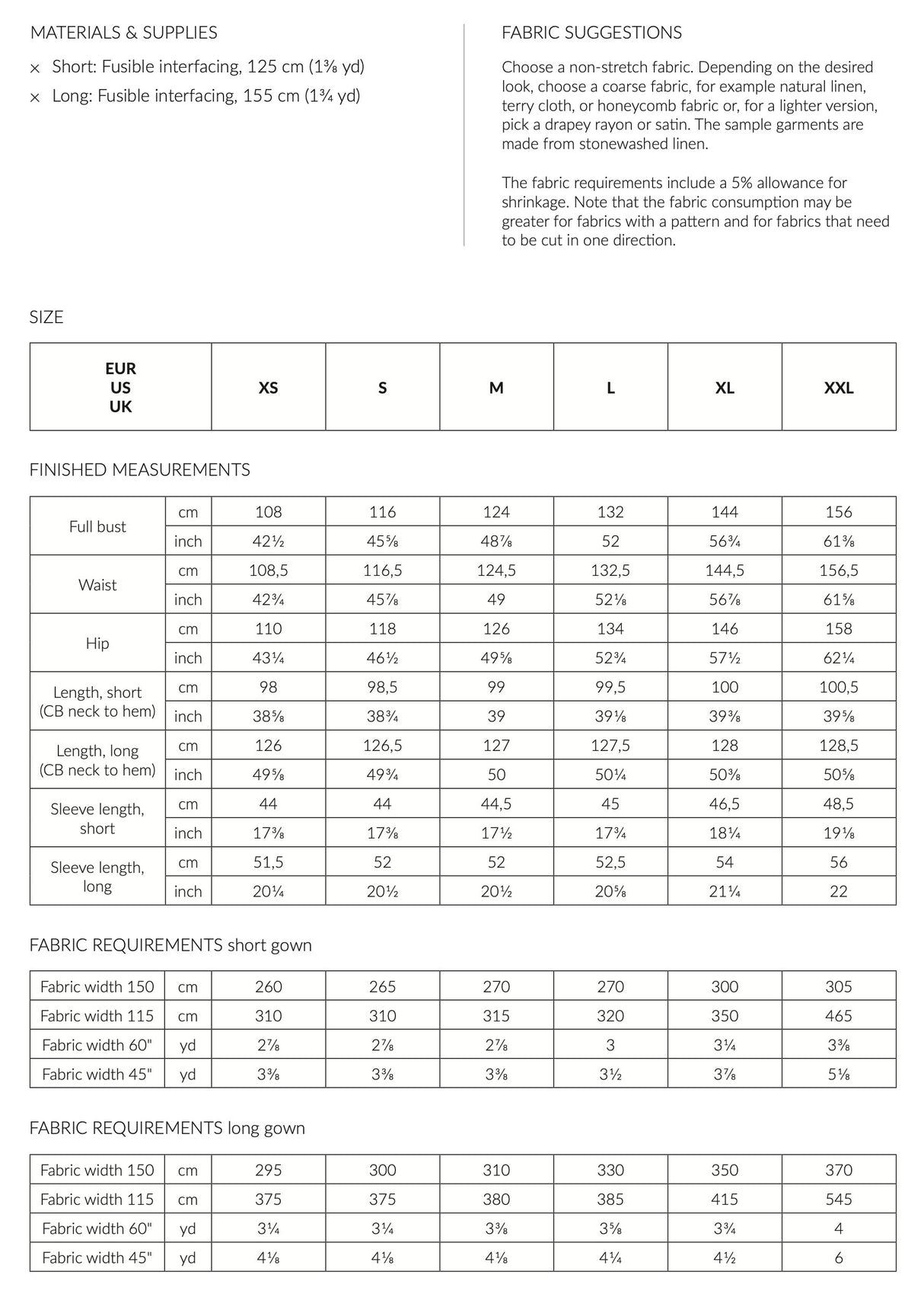 Named - Lahja Dressing Gown Pattern (UK XS-XXL)