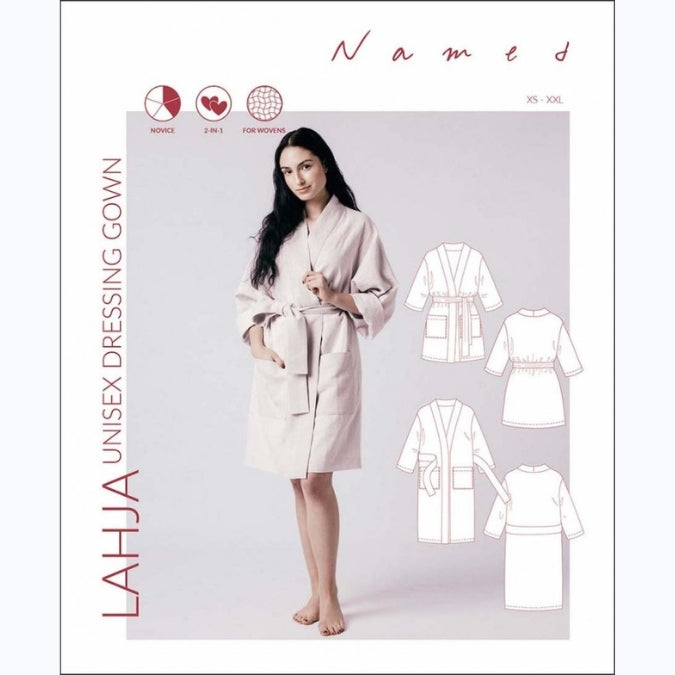 Named - Lahja Dressing Gown Pattern (UK XS-XXL)