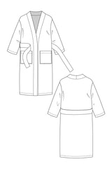 Named - Lahja Dressing Gown Pattern (UK XS-XXL)
