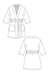 Named - Lahja Dressing Gown Pattern (UK XS-XXL)