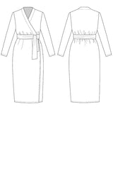 Named - Olivia Wrap Dress Pattern (UK 4-28)