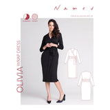 Named - Olivia Wrap Dress Pattern (UK 4-28)