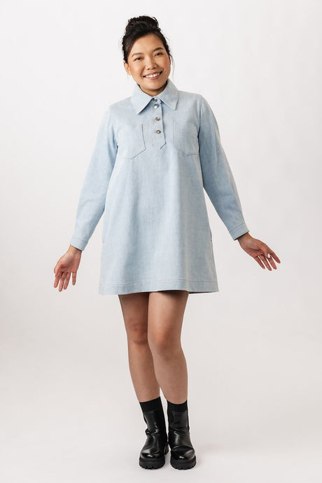 Named Loviisa Denim Dress Pattern 4