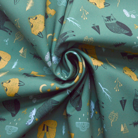 National Park Mircofleece Polyester Green Material Cud