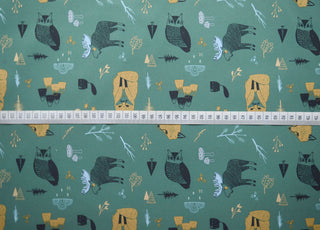National Park Mircofleece Polyester Green Material S