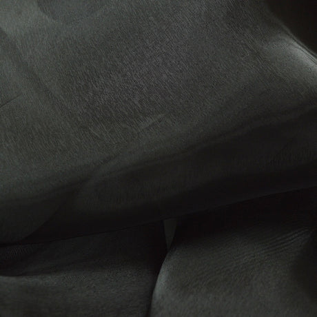 Nothing To Hide Black Sheer Polyester Organza Fabric Cud