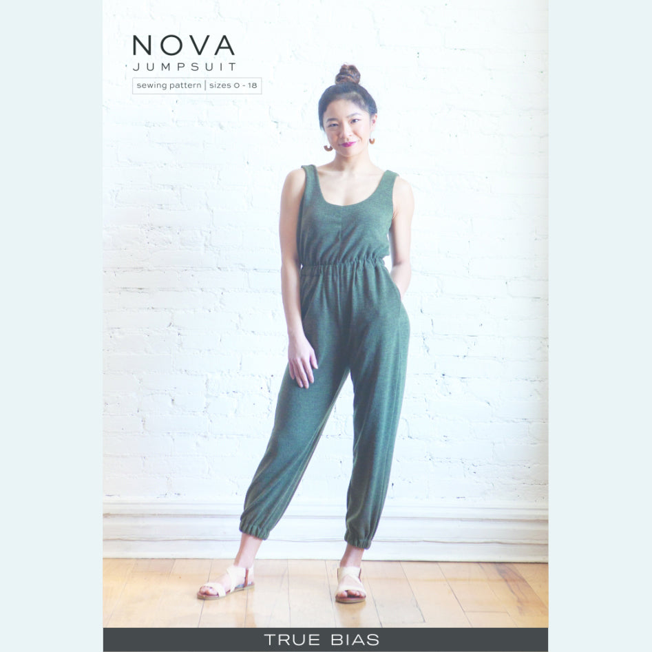 Nova Jumpsuit Pattern Size 0 18 By True Bias Front Cover 2