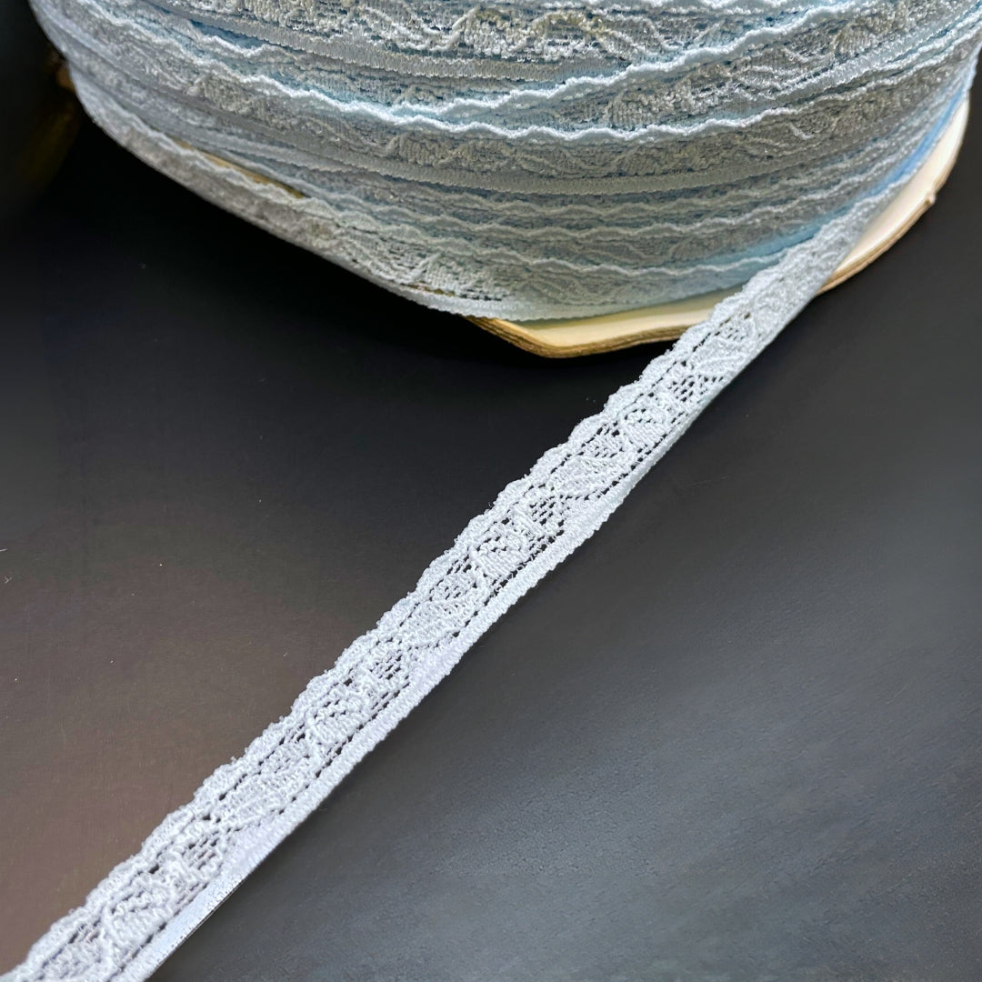 Stretch Lace Trim - Blue