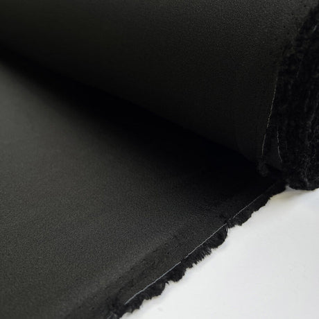 Office Viscose Black Satin Woven Dress Fabric Roll
