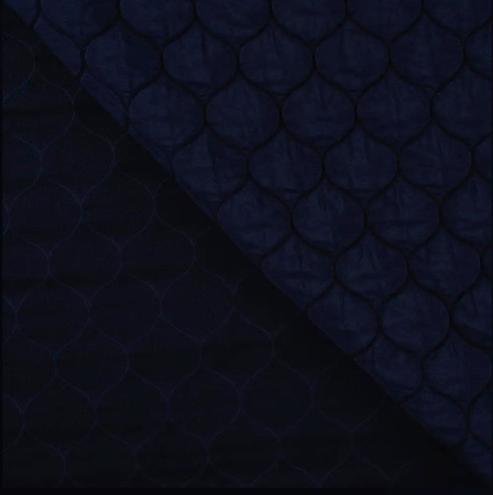 Quilted - Coco Stretch - Navy