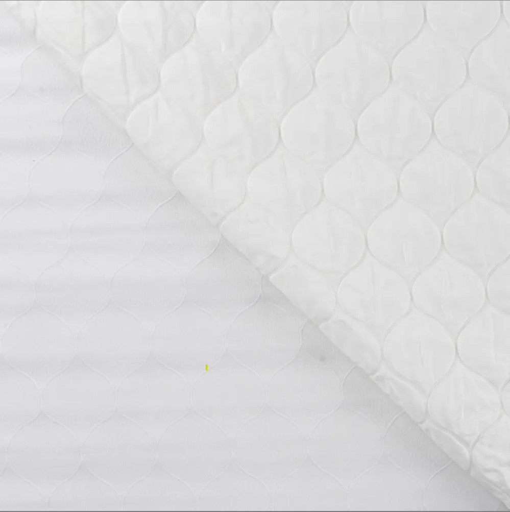 Quilted - Coco Stretch - White