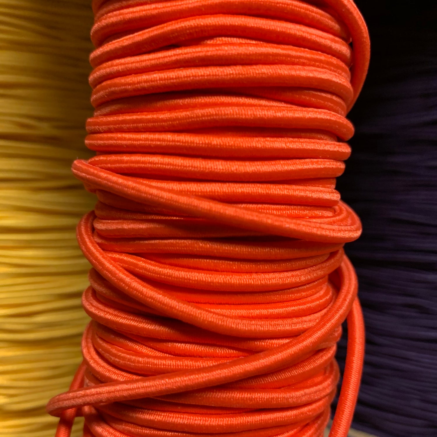 Elastic Round Cord - Orange (2.5mm)