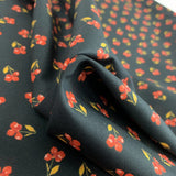 Organic Cotton - Petite Floral - Black