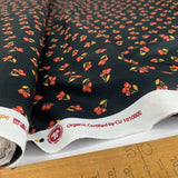 Organic Cotton - Petite Floral - Black