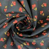 Organic Cotton - Petite Floral - Black