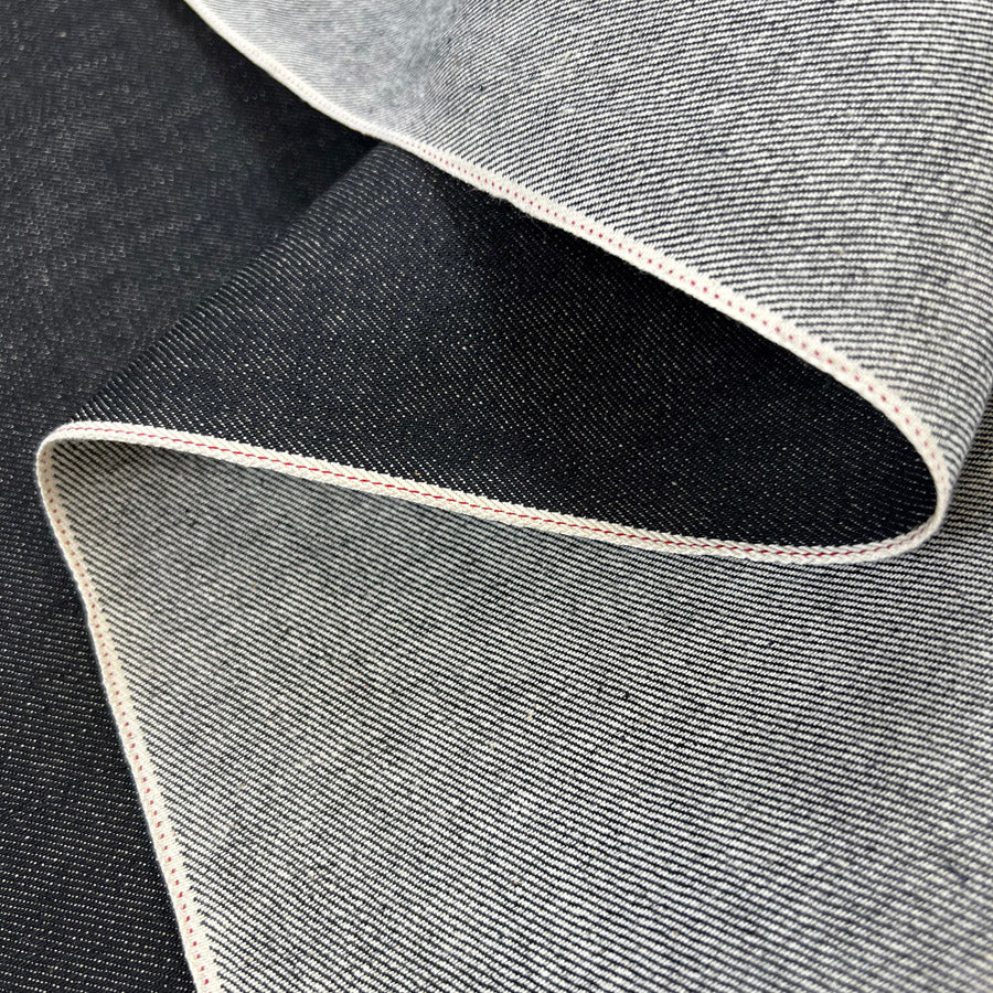 Remnant - Organic Denim - Red Selvedge - Black (1.3m)