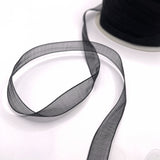 Organza Ribbon - Black (10mm)