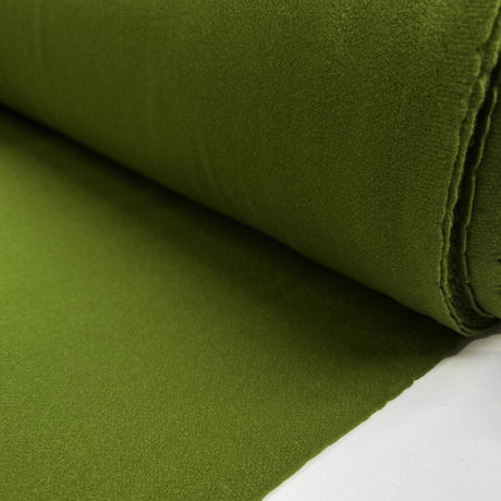 Owl and pusscat green wool italian brushed coating fabric roll