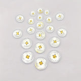 Pack of 10 Daisy Buttons (3 Sizes)