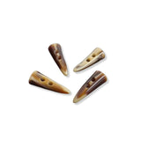 Pack of 4 Brown/Cream Toggle Button