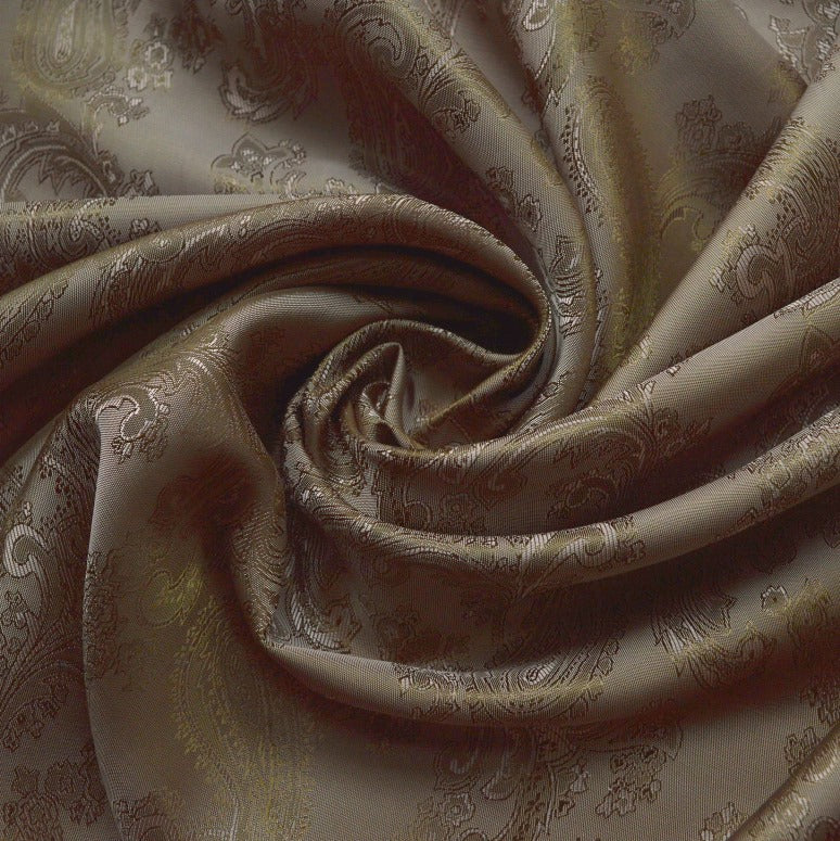 Paisley Changeant Lining - Champagne Pink