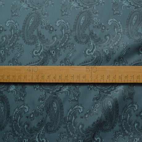 Paisley Changeant Lining Slate Grey S