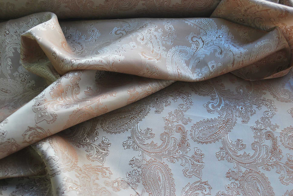 Paisley Changeant Lining - Gold
