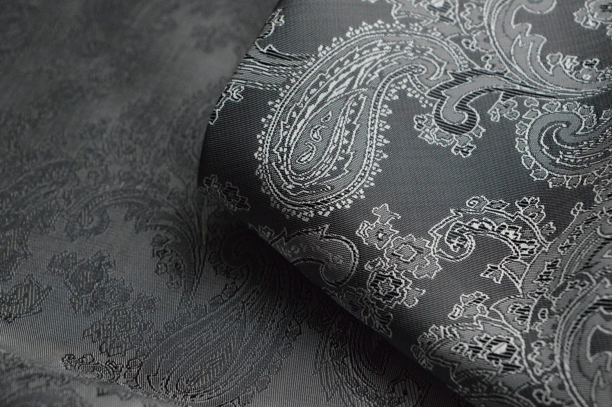 Paisley Changeant Lining - Grey