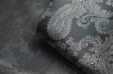 Paisley Changeant Lining - Grey